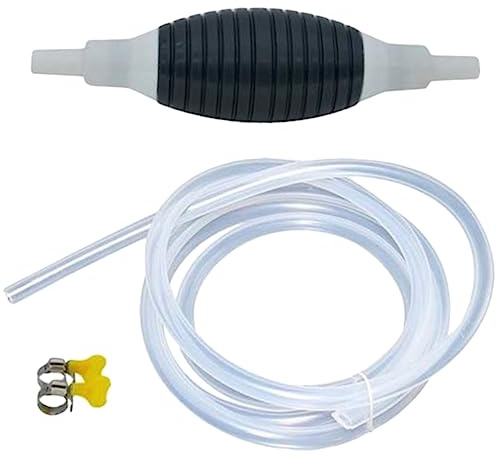 Ipetboom Pompa Manuale Travaso Carburante Con Tubo Per Gasolio e Benzina Aspiratore Olio Resistente Alta Temperatura Completo Metri Per Auto e Veicoli