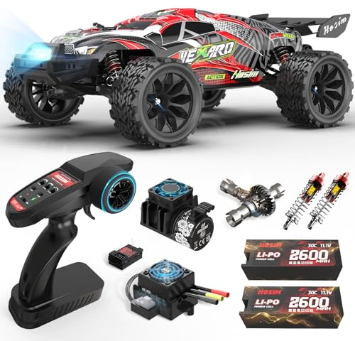 Hosim 1:8 Brushless RC Auto Adulto 3S 11.1V 2600mAh Lipo, Auto telecomandata 80 KM/h, Auto Rapida, 4wd RC Car Offroad Impermeabile All Terrain, Hobby Large RC Monster Truck per adulti e bambini