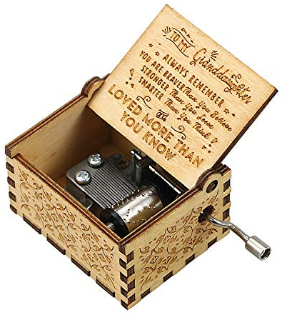 uwows Carillon a manovella in Legno Vintage Sei Il Mio Regalo Sunshine per Gli Amanti della Famiglia Compleanno/Natale/San Valentino (per Nipote)