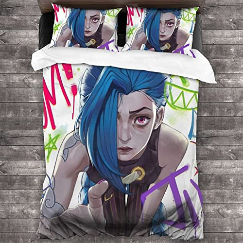 Kinder Bettwäsche 135x200cm Bettdecken Bezug & Kissenbezug 80x80cm Schlafzimmer dekorative Bettwäsche-Sets Arcane Bettbezug (Single 135x200, Jin1)