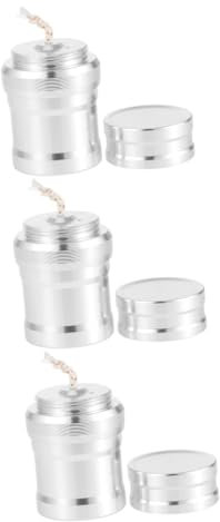 SOLUSTRE 3 Stück Mini-Alkohol-Lampen-Heizung Für Den Innenbereich Tisch-Feuerstelle Innen-Heizung Tisch-Kamin Tragbare Heizung Brenner Picknick-Brenner Lampen-Herd Camping