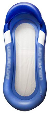 Aufblasbare Schwimmhilfen für den Pool, aufblasbares Schwimmsofa für Erwachsene, Wasserliege, schwimmende Reihe, aufblasbares Schwimmbett für den Pool zum Entspannen im Pool (Farbe: Orange, Größe: A)