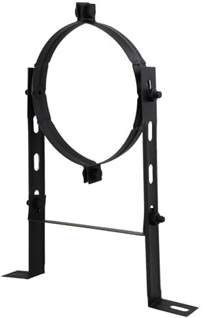 Collare 150mm fascetta murale reggitubo per stufe staffa a parete per canna fumaria collare di fissaggio per tubo regolabile