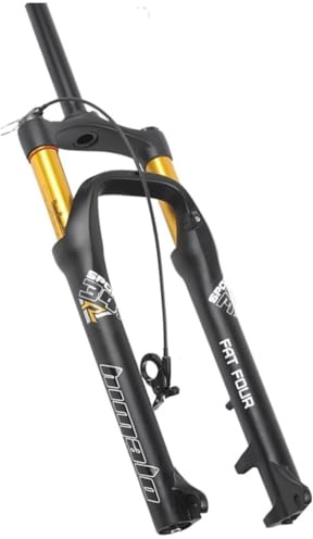 26 4,0 Tums Cykelgaffel Luftfjädring Fat Fork 34 ABS-lås Snö Mountainbike Fat Cykelgaffel 1880g(Remote Gold)