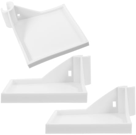 SOIMISS 3 Piezas Soporte para Tienda de Cultivo Blanco, Estante de Esquina de 16 Mm para Plantas de Interior, Soporte para Montaje de Cámara y Higrómetro, Accesorio Resistente para