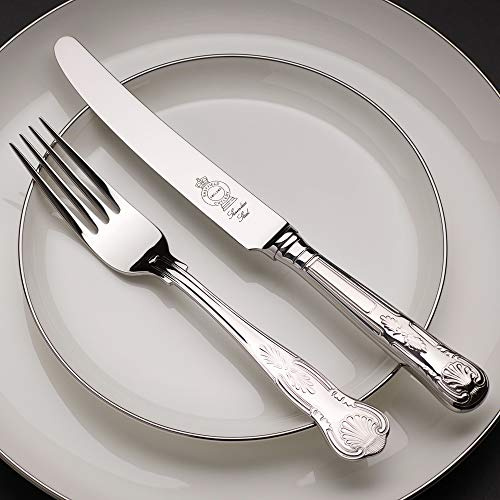 Kings Pattern 44 pezzi argento placcato mensa di posate – Made in Sheffield by Legacy Silverware