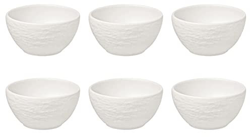 Villeroy & Boch Manufacture Rock Blanc Dipschälchen 8 cm Set6