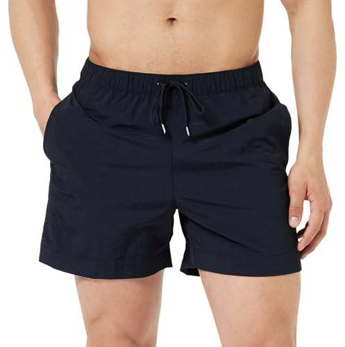 Tommy Hilfiger Herren Badeshorts Medium Drawstring Mittellang, Blau (Desert Sky), L