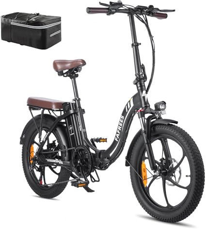 Fafrees F20 PRO E-Bike Klapprad Elektrofahrrad 20 Zoll Faltbares, 250W Motor 36V 18AH Akku, 20 * 3,0 Zoll Mountainbike Citybike Maximales Drehmoment 40 Nm