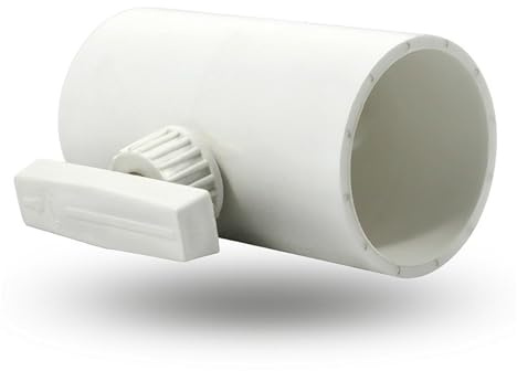 SSIMOO HVAC Valve Air Duct Valve ABS Plastic Gas Valve Air Damper 75 110 160 200mm for Ventilation Pipe Gas Volume Flow Rate Regulate Kindly (Size : 110mm)