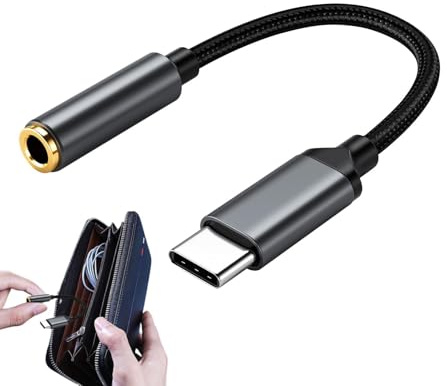 Adaptador USB C a Conector de Audio, Conector de Audio portátil