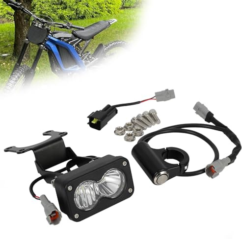 Motorcycle Headlights Dirt Bike Head Lights for Surron Light Bee X/S L1e with Surron Switch,White Light