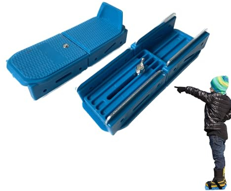 Pattini da Ghiaccio – 16 – 21,08 cm PP + Nylon, Cinghie di Fissaggio Regolabili, stabilità Antiscivolo | per Bambini Hockey all'aperto, Pratica per Principianti, attività di Gioco Invernali
