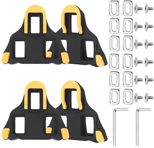 Pinsync Road Bike Cleats Compatible with SPD Pedals, Self-Aligning, 4 Pack