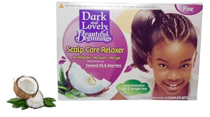 Dark & Lovely Beautiful Beginnings With Coconut & Aloe Scalp Care Relaxer *Fine*