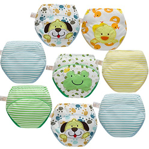 Skhls Unisex Bambino Mutandine di Apprendimento Impermeabili,8pcs Ragazzi,4 Anni