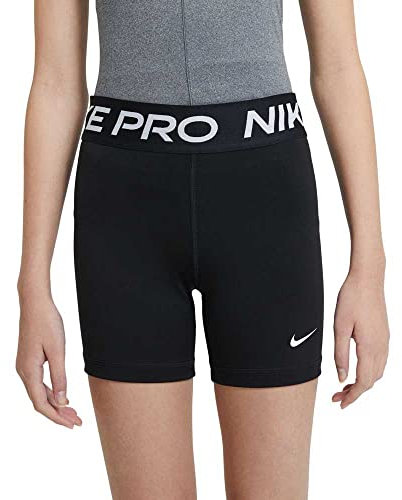 Nike Mädchen G Np 3in kort Shorts, Black/White, L (146-158)