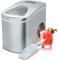 SMETA Eiswürfelmaschine – Tragbarer Eiswürfelmacher, 12 kg Eis pro Tag, Produktionszeit 6-8 Min, 2,2L Eisbereiter, Eiswürfel in Klein und Groß, Ice Maker Ice Cube Maker Selbstreinigung