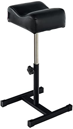QUEESALN Pedicure Manicure Footrest Adjustable Height Stand Beauty SPA Salon Nail Care Black