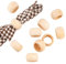 PH PandaHall 10pcs Ronds de Serviette, Porte-Serviettes en Bois Porte-Serviettes de Table Rond Porte-Serviettes en Bois de Ferme Anneaux pour Les Vacances Mariage Salle à Manger Décoration de Table