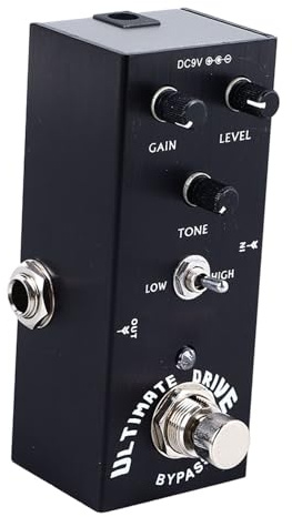 Effektpedal, Elgitarr Effektpedal Professionell Metall Flexibel Stämning för Ersättning (Svart)