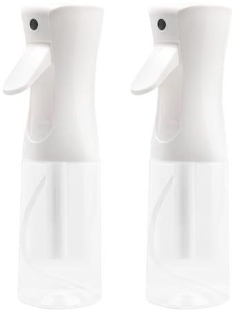 DAWRIS Confezione da 2 flaconi spray per capelli, continuous Water Spray Bottle for Hair, 200 ml, spray per parrucchieri, nebulizzatore per capelli, piante, cura della pelle