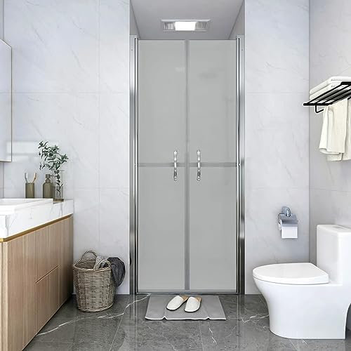 Sufrk Puerta de Ducha ESG Esmerilado 101x190 cm Mampara Ducha Fija Puerta Plegable