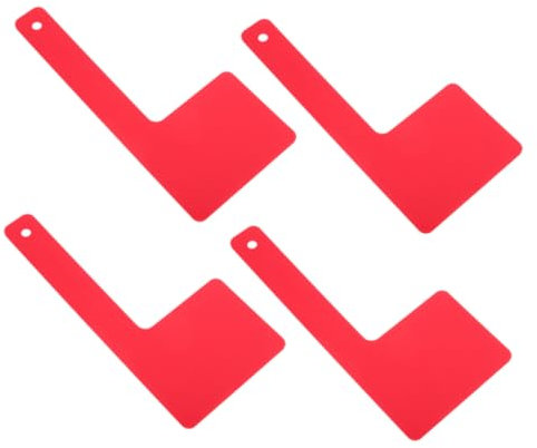 INOOMP 4 Piezas De Buzón De Acrílico Con Bandera Roja De Repuesto Piezas Universales Para Buzón Accesorio Decorativo Para Exteriores