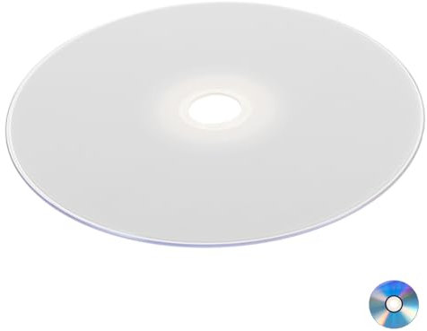 YARNOW Blank Cd Disc for Recording Cd Case Writable Compact Disc Compatible for Audio Music and Video Data Professional Large Capacity for Home and Office Use