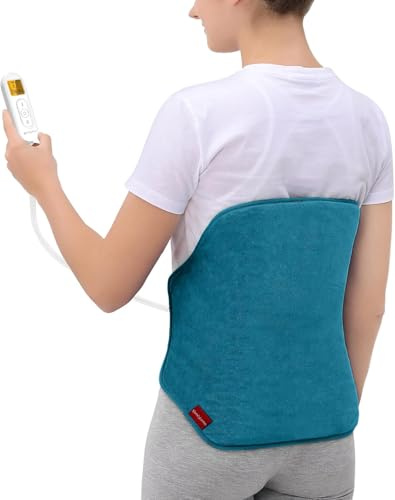 Comfytemp Grande Manta Electrica Lumbar, 9 Niveles de Temperatura, 11 Temporizadores, 39x61 cm Almohadilla Electrica para Espalda y Abdomen, Lavable, san Valentin Regalo (Tamaño Máximo : 120 cm)