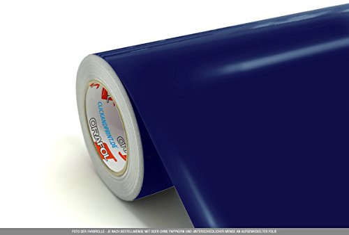 CLICKANDPRINT 3 m självhäftande folie, 63 cm bred, midnattsblå » pysselfolie/kreativ folie/hobbyfolie