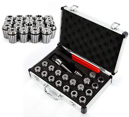 19 stycken spännhylsuppsättning MT2 ER32 M10 Collet Chuck hylsa kit 2 mm – 20 mm spännhylsa
