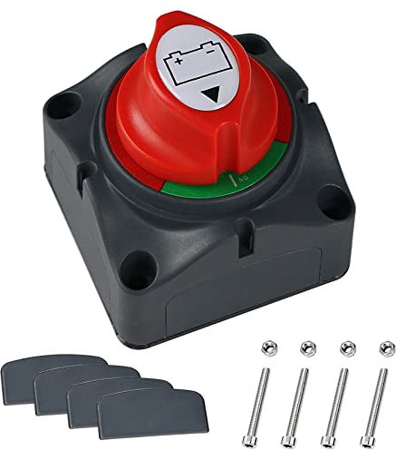 Coupe-batterie - Avec bouton marche/arrêt - De haute performance - 12 à 48 V - 300/10 000 A - Etanche - Pour voiture de tourisme RV, ATV, UTV et bateau