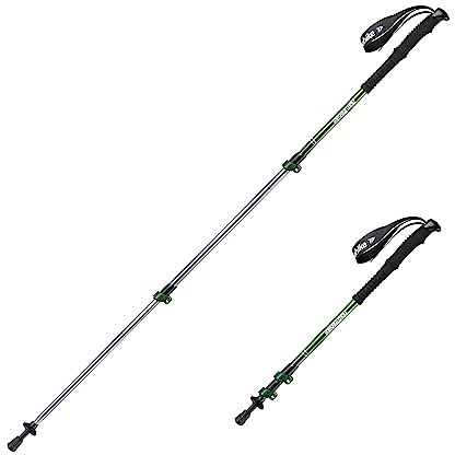 Naturehike Ultraleichte Walking Stöcke Damen und Herren Wanderstöcke 61-135cm Faltbar Aluminium Stöcke Trekkingstöcke (1pcs)