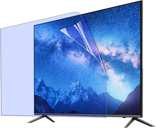CNPRAZ Matte Anti Glare TV Screen Protector Film 32-75 inch Anti Blue Light Eye Protection/Anti UV Filter for Desktop Computer Monitor/Clear / 50 Inches 1101x620mm