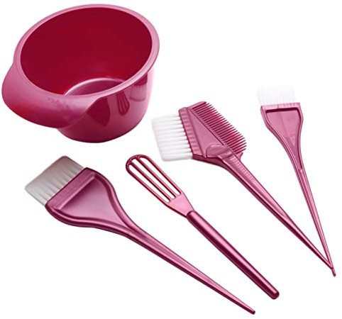 NOLITOY Strumenti per Tintura Capelli Ciotola per Miscelare Colori Pettine per Colorazione Capelli Spazzola per Applicare Colore Miscelatore per Crema Colorante Strumento per Tintura