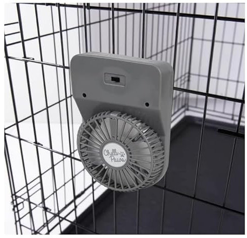 RYYN® Pet Crate Fan - Help Keep Your Pet Cool This Summer With This Pet Crate Fan - Attach To Your Pet's Crate.