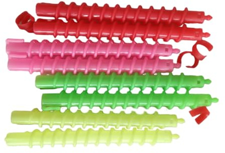 QUXVUIS 1 juego de peluquería, fácil de usar, goma profesional, color aleatorio, sin electricidad, rulos, aislamiento térmico, rodillos para el cabello autosostenibles