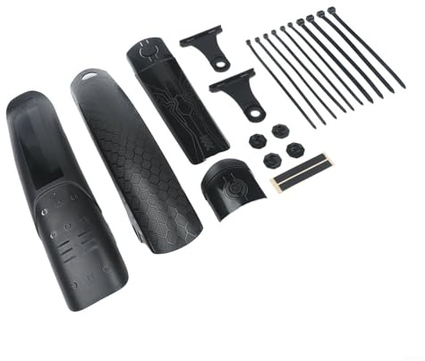 Juego de guardabarros delantero y trasero para bicicletas de montaña de 26, 27 y 5 pulgadas, con diseño aerodinámico, adecuado para neumáticos de 50 a 70 mm de ancho