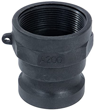 Quafwia 1 PC Poly Cam Lock Fittings 2 inch Standard Part A Cam Groove Hose Fitting 2 Camlock Fittings, 2 Male Aadapter x 2 Female Thread Camlock Fittings 2 inch