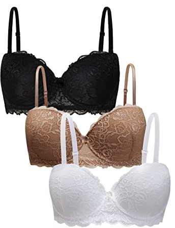 Coconuda Confezione da 3 Reggiseni Lavanda Assortito 3