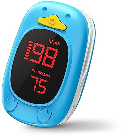Pulse Oximeter Oxygen Monitor Pulse Oximeter Oxygen Monitor Fingertip, Large Display, Included With AAA Battery