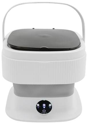 Mini tvättmaskin med centrifugering, 40 W 10 l bärbar tvättmaskin mobil enkel hushåll för camping resor 30 x 30 x 28 cm
