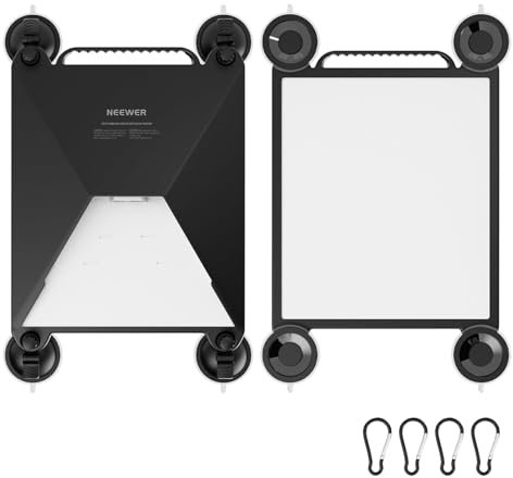 NEEWER Support à Ventouse pour Voiture Compatible avec Starlink Mini, Kit de Montage Satellite 2 en 1 et Étui de Protection en Silicone avec Ventouses Solides pour Fenêtre de Voiture,Toit Ouvrant,ST91