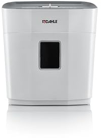 Dahle PaperSAFE 120 Paper Shredder (8 Sheets, Oil-Free, Jam Protection, Cross-Cut, for Home-Office) Grey,36.6 x 34.7 x 21.7cm