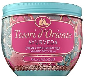 TESORI D’ORIENTE Körpercreme 'Ayurveda', 300 ml, aromatische Bodylotion mit Amla-Frucht und Patchouli, Feuchtigkeitscreme zur Körperpflege, Wellness-Ritual für Körper & Sinne