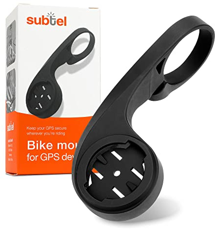 Subtel Support de Guidon de Vélo Compatible avec Sigma Sport ROX 12.0, 11.0, 7.0, 4.0, 2.0 - Support GPS Noir pour Cintre de 32mm de Diamètre