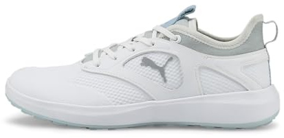 Puma Ignite Malibu Wmns - Scarpe da Golf, Puma White-Puma Silver-Lucite,