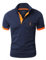 GLESTORE Mens Polo Shirts Short Sleeve Golf T-Shirts for Men Cotton T Shirt Poloshirt Navy M
