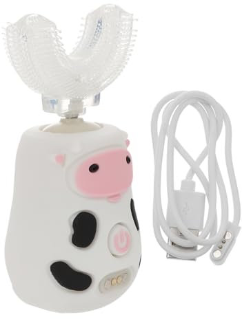 KOMBIUDA U-förmige Zahnbürste Für Babys Cartoon-design Mundreinigungsbürste Aus Abs Und Silikon Effektiv Für Zahnhygiene